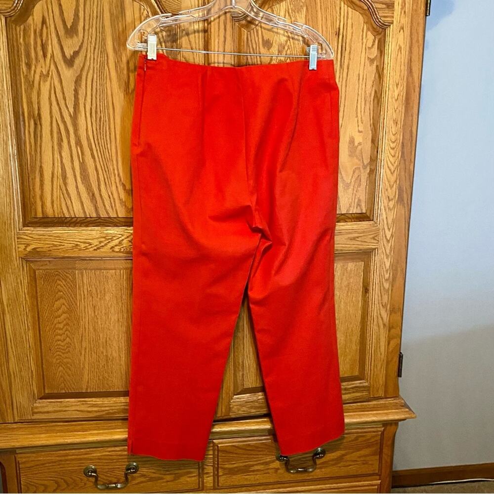 St. John Yellow Label Red Capri Pants High Waisted Women’s 10‎ Made in the USA - Picture 12 of 16